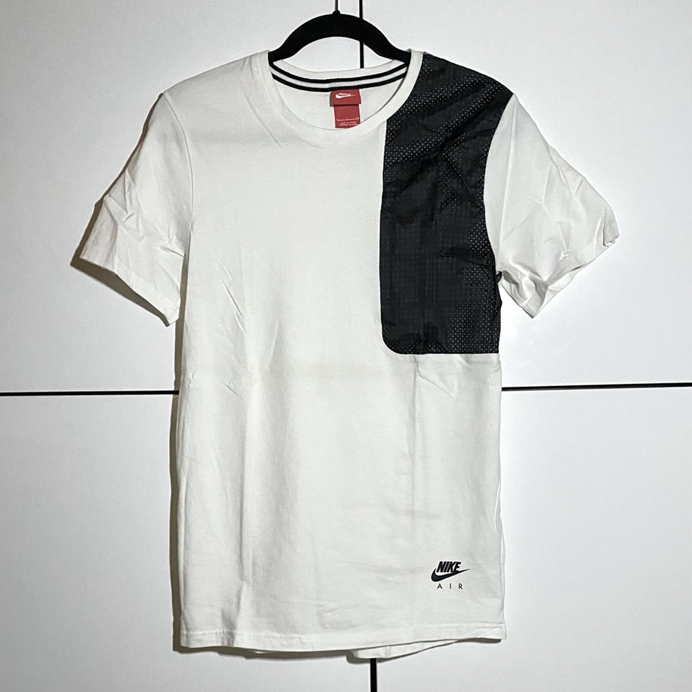 Nike Air Men’s Sportswear Hybrid Tee White/Black Medium